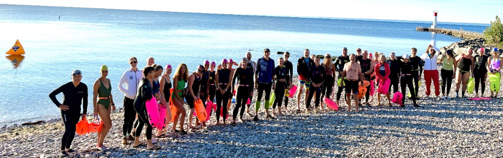 LOST Swimming group on the beach